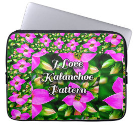 Funda Para Portátil Patrón de flores tropicales rosadas