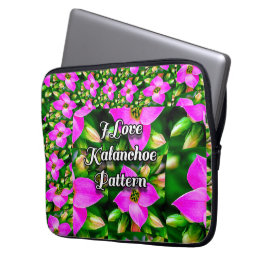 Funda Para Portátil Patrón de flores tropicales rosas