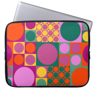 Funda Para Portátil Patrón de fondo geométrico abstracto sin soldadura