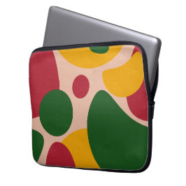 Funda Para Portátil Patrón de formas abstractas retro atrevidas