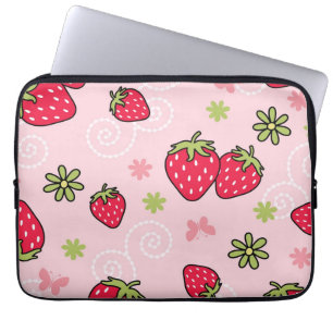 Funda Para Portátil Patrón de fresa