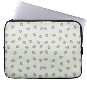 Funda Para Portátil Patrón de fresas púrpura