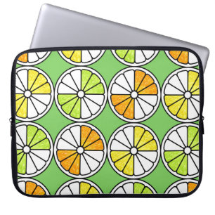 Funda Para Portátil Patrón de fruta sin foco. Ilustracion pintado. Ora
