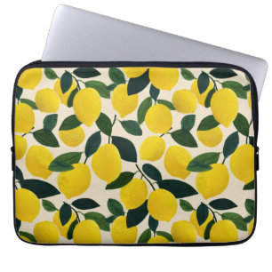 Funda Para Portátil Patrón de Frutas Cítricas Mediterráneas Limones Am
