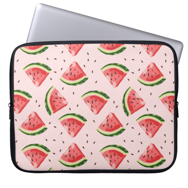 Funda Para Portátil Patrón de frutas de la sandía acuática (Frente)