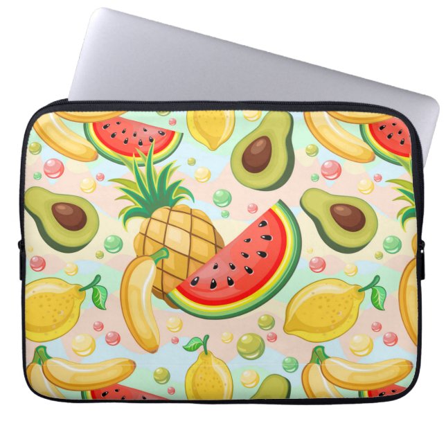 Funda Para Portátil Patrón de frutas de verano fresco (Frente)