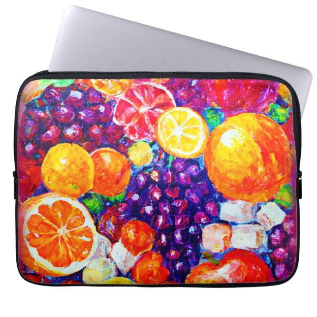 Funda Para Portátil "Patrón de frutas frescas" Arte Cuto. Comprar ahor (Frente)