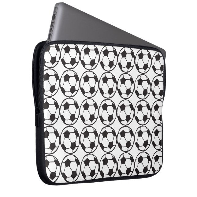 Funda Para Portátil Patrón de fútbol (Anverso derecho)