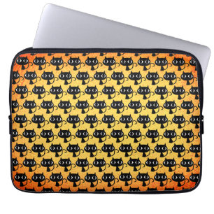 Funda Para Portátil Patrón de gatitos negros