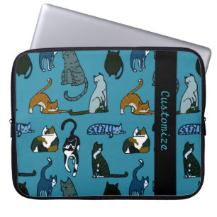 Funda Para Portátil Patrón de gato de Kitty Corner
