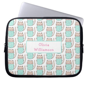 Funda Para Portátil Patrón de gato lindo