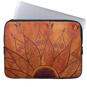 Funda Para Portátil Patrón de girasol abstracto