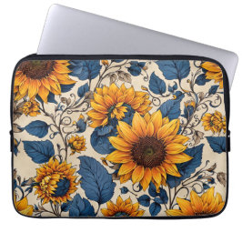 Funda Para Portátil Patrón de girasol radiante