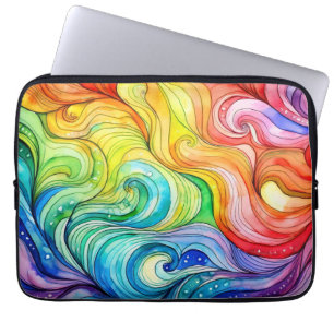 Funda Para Portátil Patrón de giro arco iris