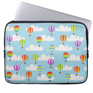 Funda Para Portátil Patrón de globos de aire caliente de color lindo
