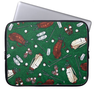 Funda Para Portátil Patrón de golf Tee Time
