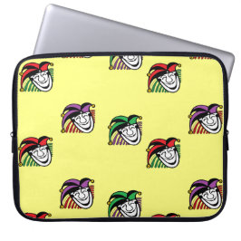 Funda Para Portátil Patrón de gorras coloridos bromistas amarillo