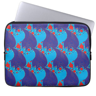 Funda Para Portátil Patrón de gotas de arcoiris modernas y abstractas