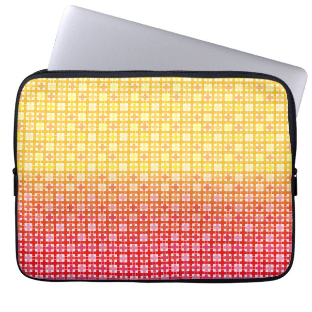 Funda Para Portátil Patrón de gradiente rojo amarillo (Frente)