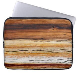 Funda Para Portátil Patrón de grano de madera