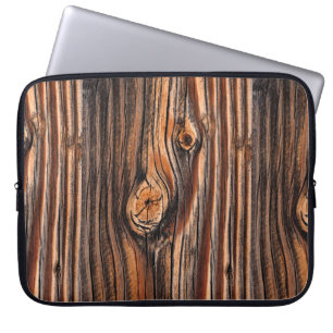Funda Para Portátil Patrón de grano de madera
