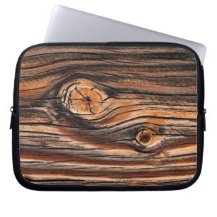 Funda Para Portátil Patrón de grano de madera