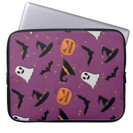 Funda Para Portátil Patrón de Halloween sin foco