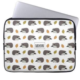 Funda Para Portátil Patrón de Hedgehog personalizado monograma mangas 