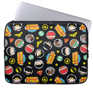 Funda Para Portátil Patrón de Héroes y Logos de la Liga de la Justicia