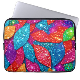 Funda Para Portátil Patrón de Hoja de Brillo Brillante