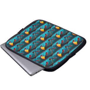 Funda Para Portátil Patrón de hoja de palma verde