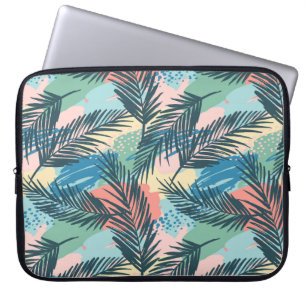 Funda Para Portátil Patrón de hoja tropical pastoral
