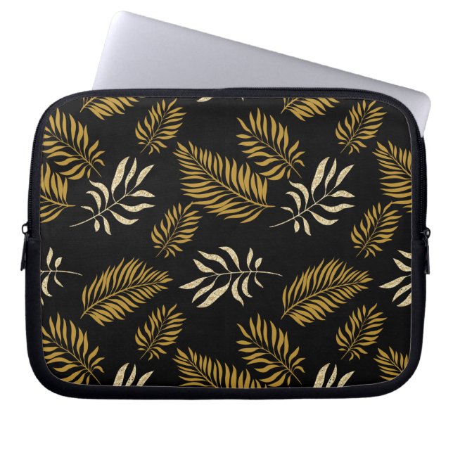 Funda Para Portátil Patrón de hojas 16 (Frente)
