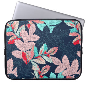 Funda Para Portátil Patrón de hojas de fondo sin soldadura