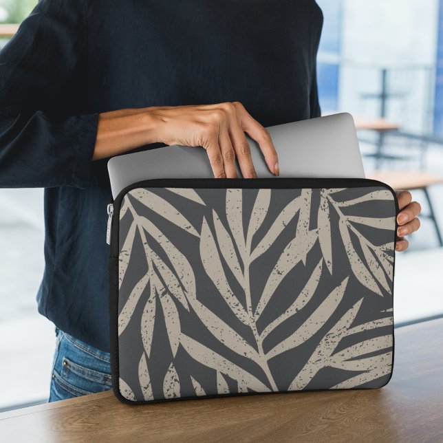 Funda Para Portátil Patrón de hojas de palma abstractas tropicales Boh (Subido por el creador)