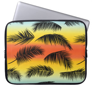 Funda Para Portátil Patrón de hojas de palma tropicales