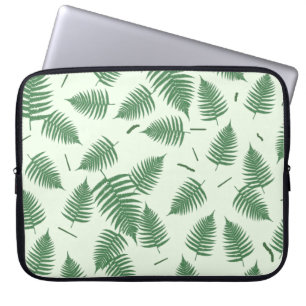 Funda Para Portátil Patrón de hojas de planta verde