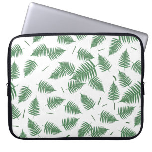 Funda Para Portátil Patrón de hojas de planta verde