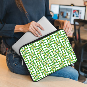 Funda Para Portátil Patrón De Hojas, Patrón De Hojas, Hojas Verdes