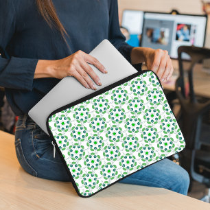 Funda Para Portátil Patrón de hojas, patrón de hojas, hojas verdes