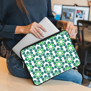 Funda Para Portátil Patrón De Hojas, Patrón De Hojas, Hojas Verdes