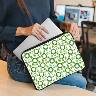 Funda Para Portátil Patrón De Hojas, Patrón De Hojas, Hojas Verdes