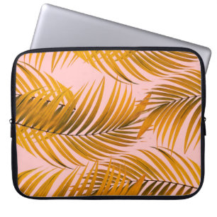 Funda Para Portátil Patrón de hojas realistas tropicales de moda C