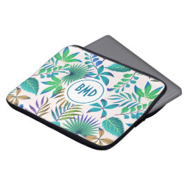 Funda Para Portátil Patrón de hojas tropicales
