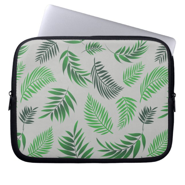 Funda Para Portátil Patrón de hojas tropicales 11 (Frente)