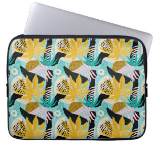 Funda Para Portátil Patrón de hojas tropicales de selva tropical