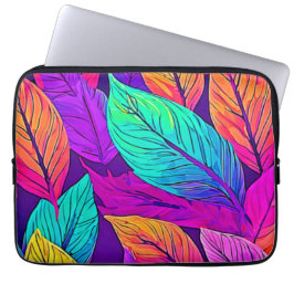Funda Para Portátil Patrón de hojas vívidas