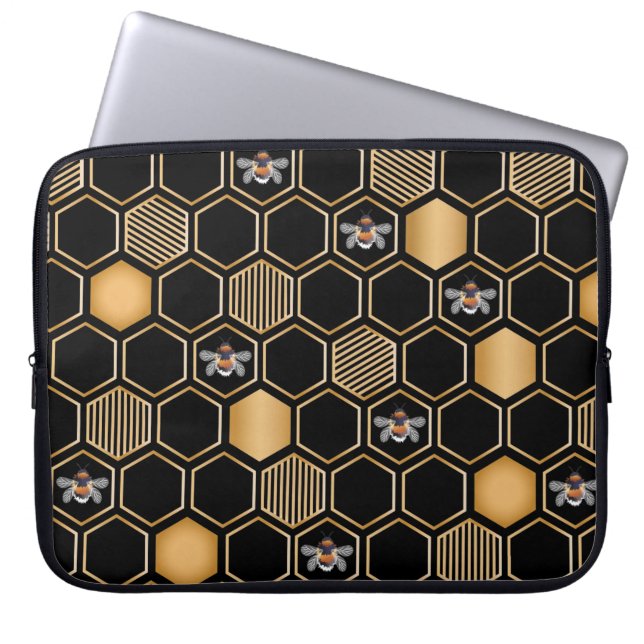 Funda Para Portátil Patrón de honeycomb (Frente)
