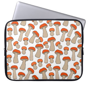 Funda Para Portátil Patrón de hongos Aspen del Naranja Rojo