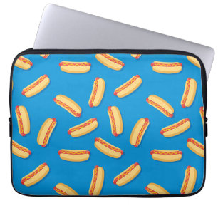 Funda Para Portátil Patrón de Hotdogs de comida rápida